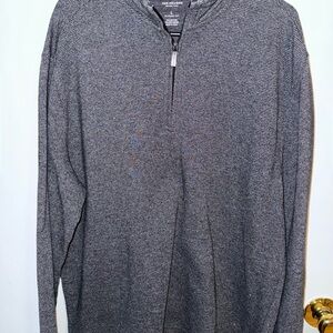 Van Heusen Men's Charcoal Zip-Up Sweater